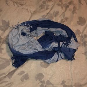 Super soft multi-blue scarf